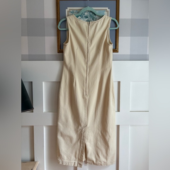 Sage The Label Cream Midi Dress Size Small - Picture 4 of 7